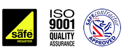 Kent Catering Accreditations - Gas Safe - ISO 9001 Quality Assurance - Safe Contractor Approved